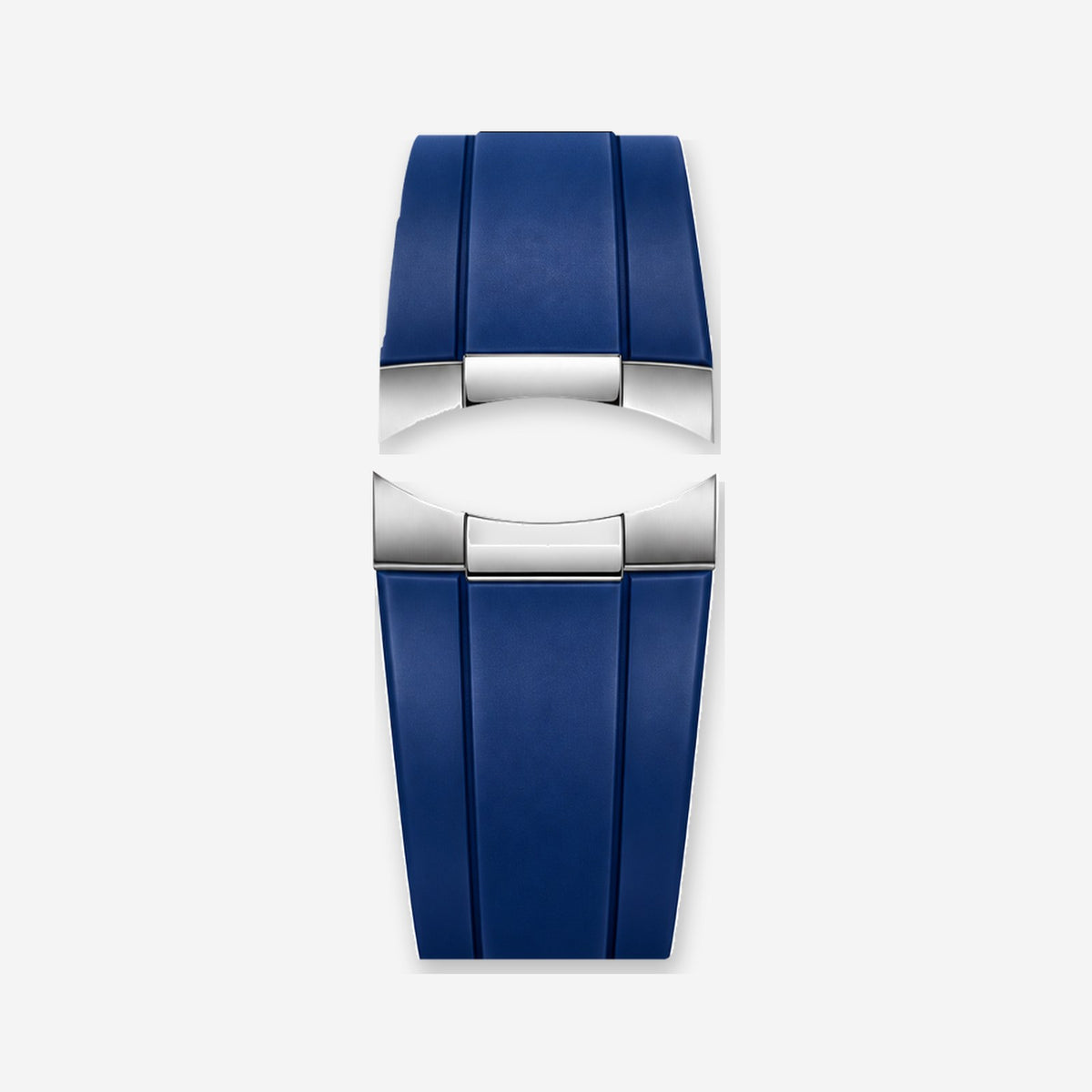 Blue Silicone Strap · Silver Clasp | Racing