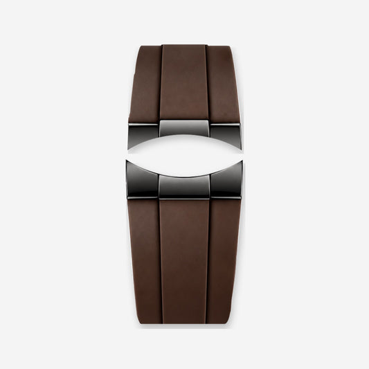 🎁 Daytona Strap – Brown Rubber · Black (100% off)