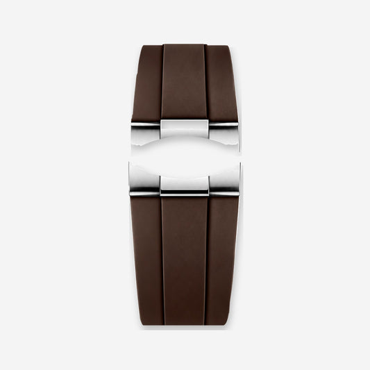 🎁 Daytona Strap – Brown Rubber · Steel (100% off)