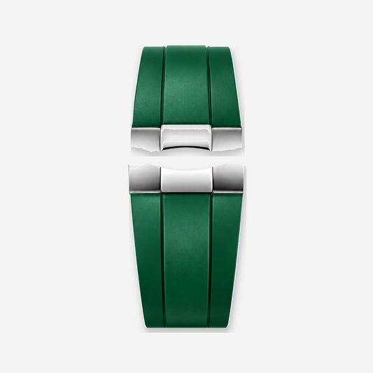 🎁 Daytona Strap – Green Rubber · Steel (100% off)
