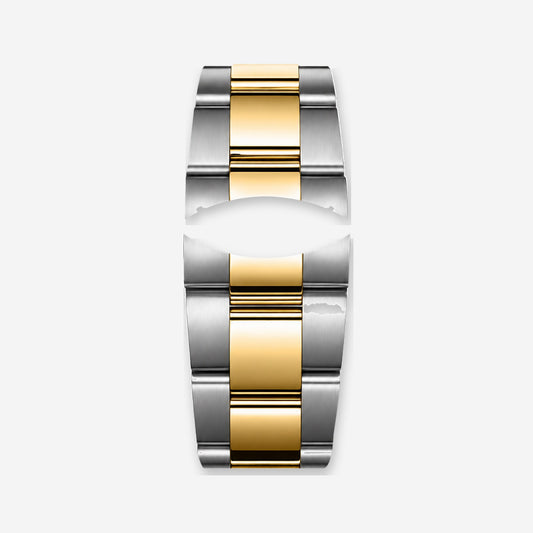 🎁 Daytona Strap – Steel & Gold Bracelet (100% off)