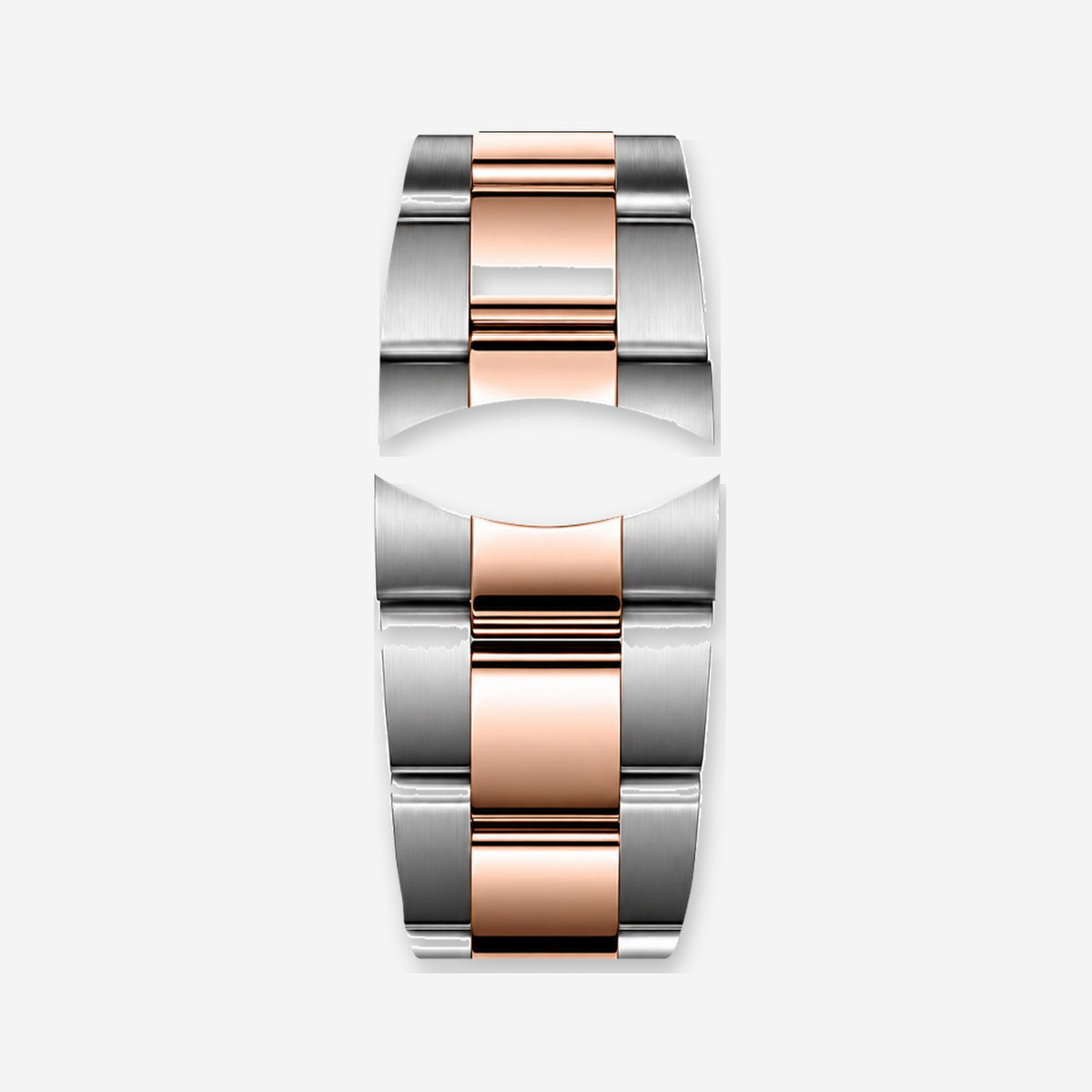 Brazalete de acero bicolor oro rosa | Racing