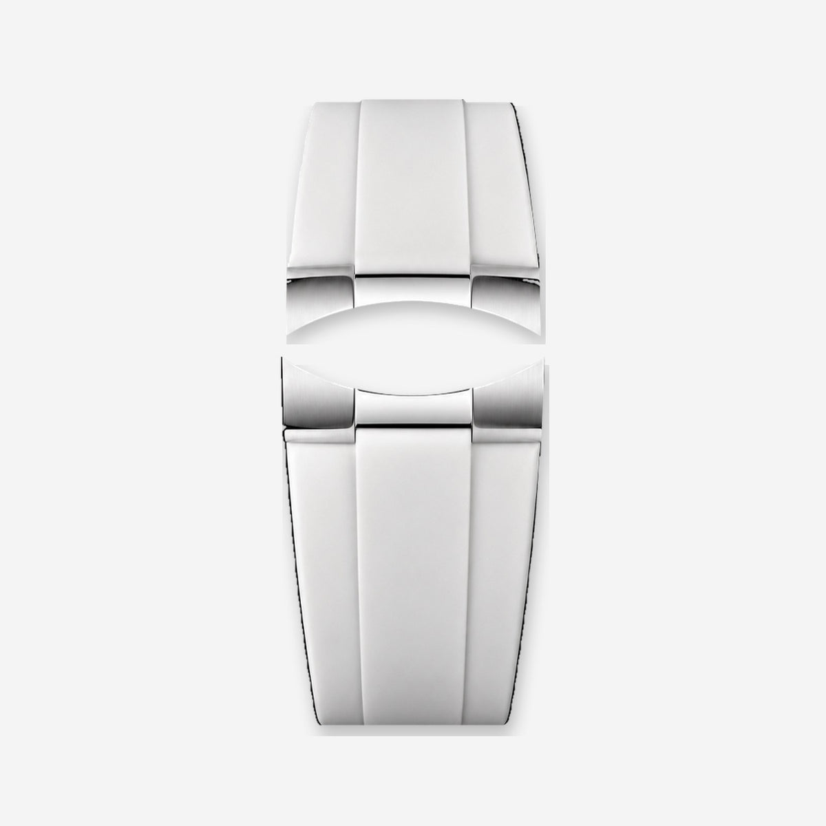 White Silicone Strap · Silver Clasp | Racing