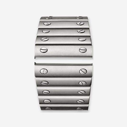 Silver Steel Screw-Link Bracelet | Carré