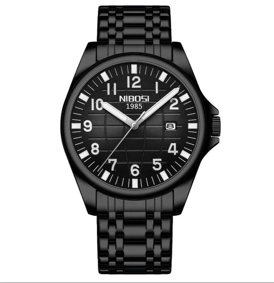 Nibosi Horizont Men's Watch – Black