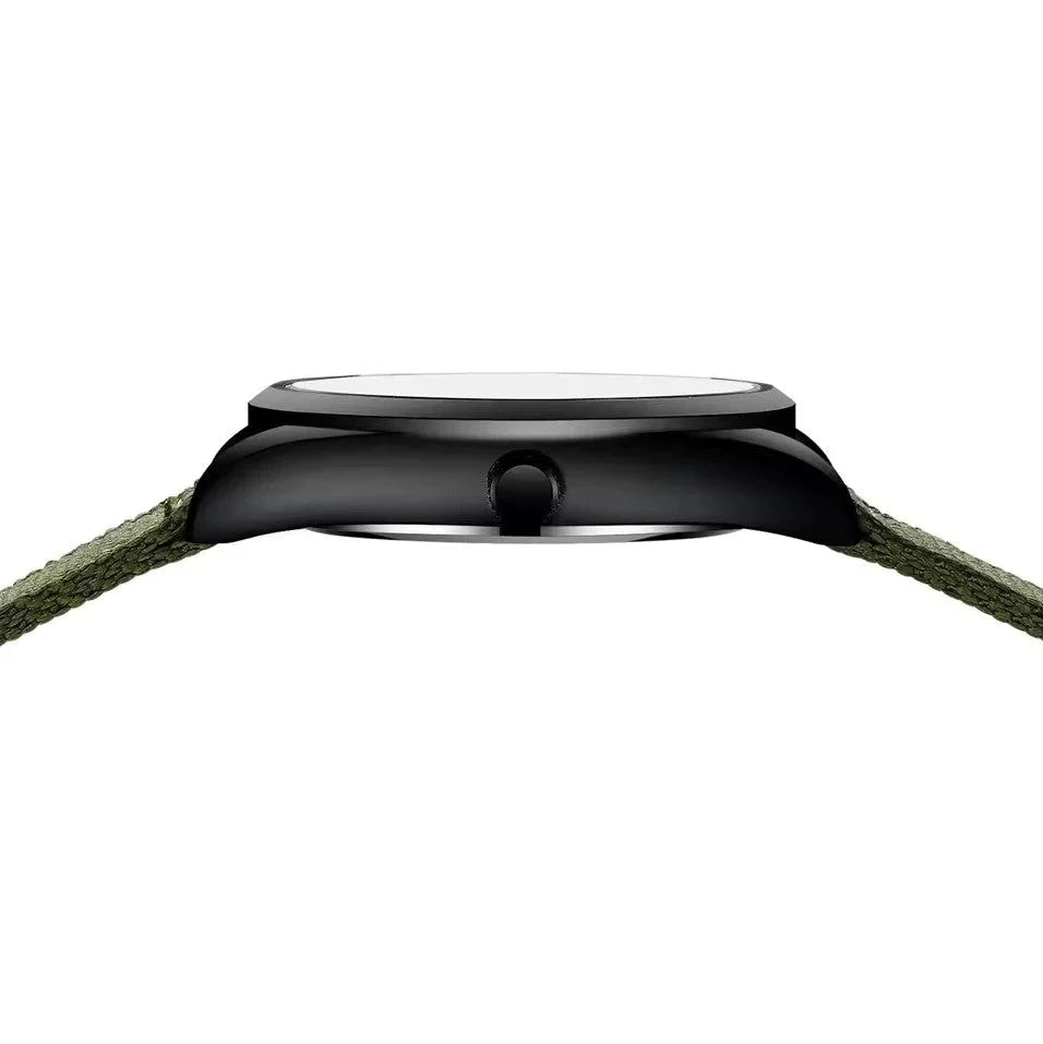 Nibosi Military Men's Watch – Silver & Light Green