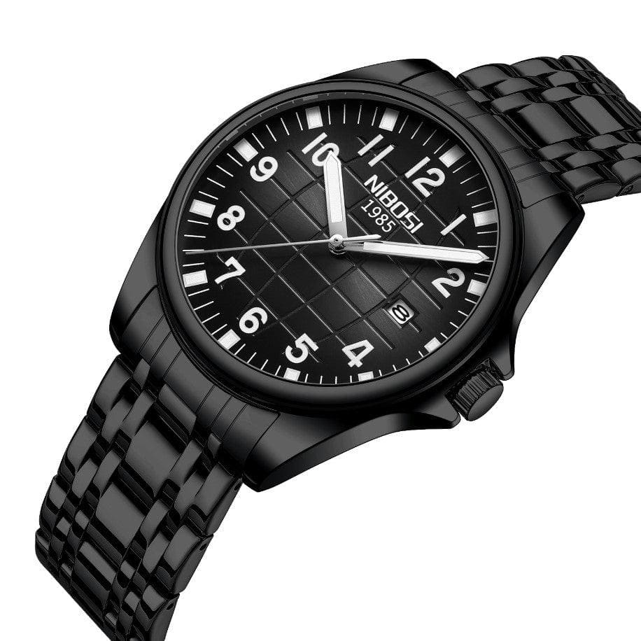 Nibosi Horizont Men's Watch – Black