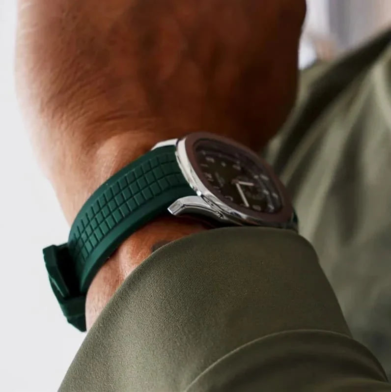 Nibosi Nemesis Men's Rubber Strap Watch – Green